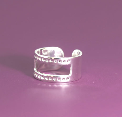 Kupfer Offen Ring Silberne Farbe (Miyuki - Toho)