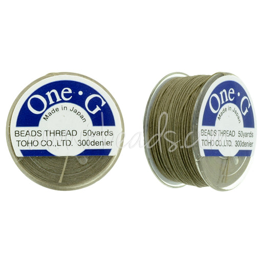 Toho One-G Perlenfaden Light Khaki 45m (1)