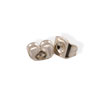 Kaufen Sie Perlen in Deutschland Ohrstecker-Verschlüsse Antik-Silberfarben rhodium 6x4.5mm (10)