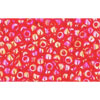 cc165 - Toho rocailles perlen 11/0 transparent rainbow light siam ruby (10g)