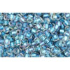 cc263 - Toho rocailles perlen 11/0 inside color rainbow crystal/light capri (10g)