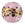 Perlengroßhändler in Deutschland Murano Glasperle Linse Pink Leopard 20mm (1)