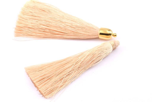 Kaufen Sie Perlen in Deutschland Nylonquaste, BEIGE, 67mm x 6mm Diameter (1)