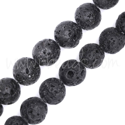Kaufen Sie Perlen in Deutschland Lavastein Runde Perle 10mm (1)