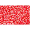 Kaufen Sie Perlen in Deutschland cc341 - Toho rocailles perlen 11/0 inside colour crystal/tomato lined (10g)