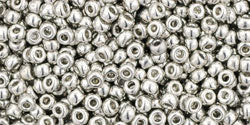 cc714 - perles de rocaille Toho 15/0 metallic silver (5g)