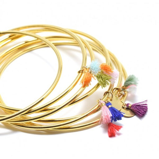Kaufen Sie Perlen in Deutschland Edelstahlarmband Farbe GOLDEN -66mmx2mm (1)