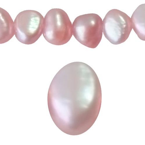 Kaufen Sie Perlen in Deutschland Süsswasser perlenstrang nuggetform pink 5mm (1)