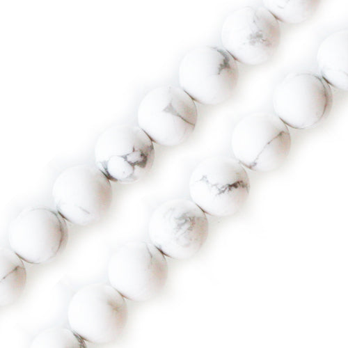 Kaufen Sie Perlen in Deutschland Weißer howlite runder perlen strang 6mm (1)