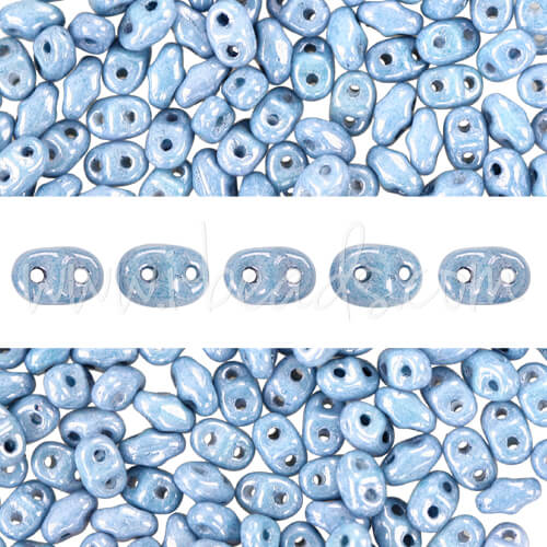 MiniDuo Perlen 2.5x4mm luster metallic blue (10g)