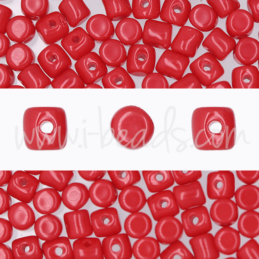 Kaufen Sie Perlen in Deutschland Minos par Puca 2.5x3mm opaque coral red (5g)