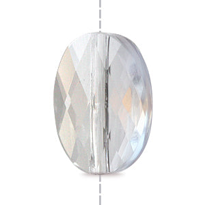 5050 Swarovski facettierte ovale perle crystal 14x10mm (1)