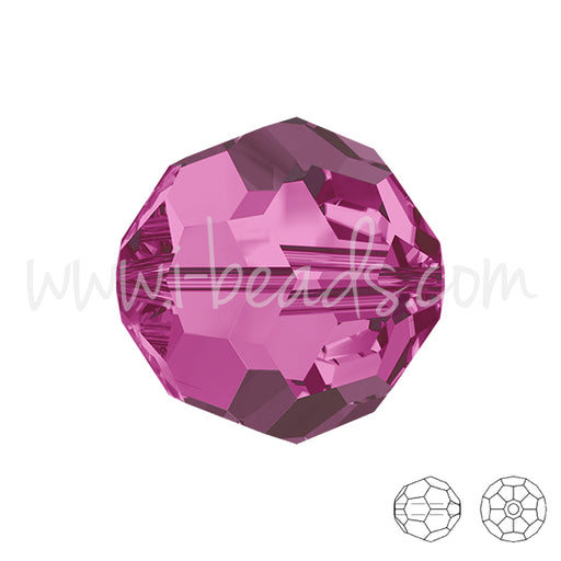 Swarovski 5000 runde Perlen FUSCHIA 8mm (4)