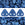 Perlen Einzelhandel 2 Loch Perlen CzechMates triangle Metallic Suede Blue 6mm (10g)