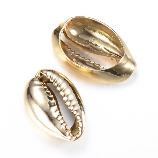 Kaufen Sie Perlen in Deutschland Kauri Muschel Vergoldet Gold-Appx 20mm (1)