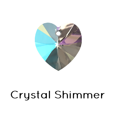 Swarovski  6228 Xilion Heart Pendant Crystal Shimmer 10,3x10 mm (1)