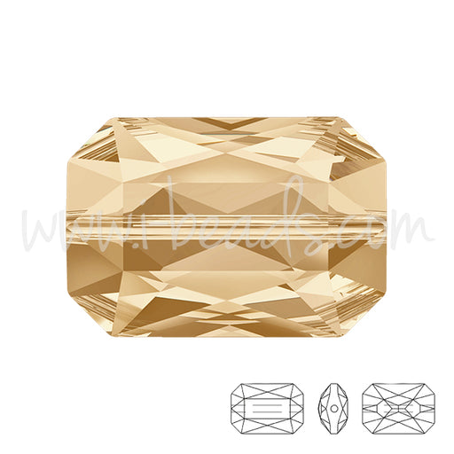 Swarovski 5515 Emerald cut Perle crystal golden shadow 18x12mm (1)