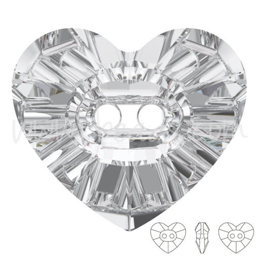 3023 Swarovski heart crystal knöpfe crystal 12x10.5mm (2)