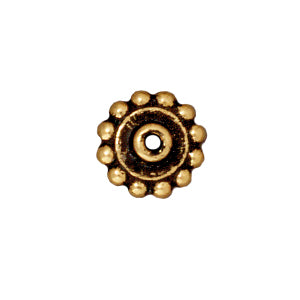 Kaufen Sie Perlen in Deutschland Heishi Scheiben Korrektur 8mm Antik-Goldfarben (2)