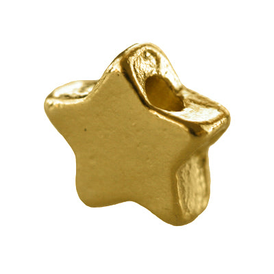 Stern metallperle vergoldet 24K (5)