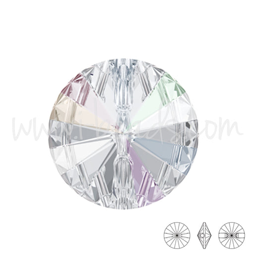 3015 Swarovski runder knopf crystal ab 10mm (2)