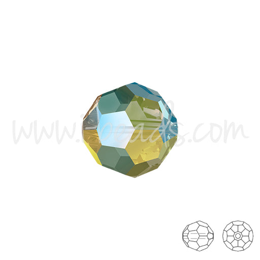 Swarovski 5000 runde Perlen crystal iridescent green 6mm (10)
