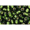 cc37 - Toho rocailles perlen 6/0 silver-lined olivine (10g)