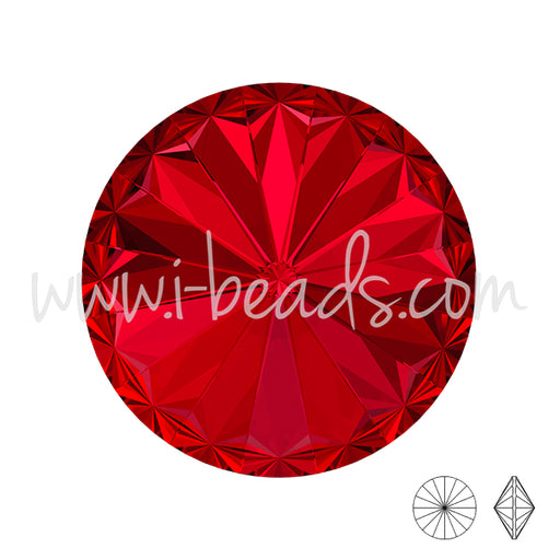 Swarovski 1122 rivoli scarlet 12mm (1)