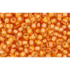 cc950 - Toho rocailles perlen 11/0 jonquil/ burnt orange lined (10g)