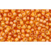 cc950 - Toho rocailles perlen 11/0 jonquil/ burnt orange lined (10g)
