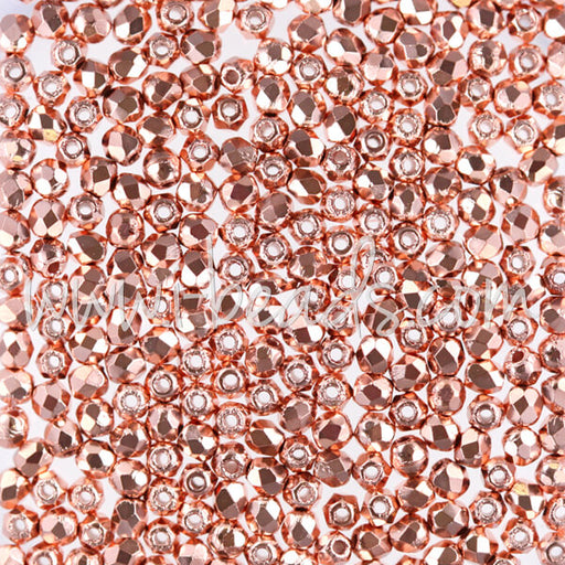 Kaufen Sie Perlen in Deutschland Glasschliffperlen copper penny 2mm (50)