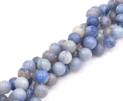 Kaufen Sie Perlen in Deutschland Aventunrin blau runder perlenstrang 10mm -38cm -37 perlen (1)