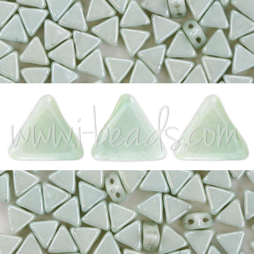 Kaufen Sie Perlen in Deutschland KHEOPS par PUCA 6mm opaque light green ceramic look (10g)
