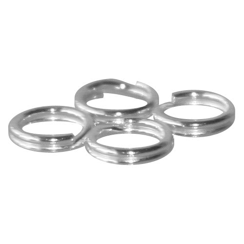 Kaufen Sie Perlen in Deutschland Spaltringe aus Sterling Silber 6mm (4)