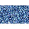 cc189 - Toho rocailles perlen 15/0 luster crystal/caribbean blue lined (5g)