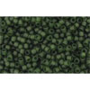 cc940f - Toho rocailles perlen 15/0 transparent frosted olivine (5g)