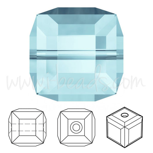 Kaufen Sie Perlen in Deutschland Swarovski perlen würfel aquamarine 8mm (2)