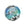 Perlen Einzelhandel Murano Glasperle Rund Blau und Silber 10mm (1)