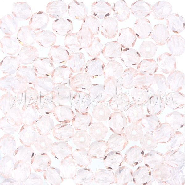 Glasschliffperlen rosaline 4mm (100)