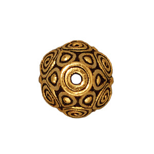 Zierperle kegelform vergoldetes zinn 8.5mm (1)