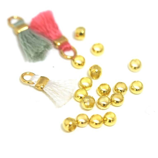 Kaufen Sie Perlen in Deutschland Crimpperle Edelstahl gold 2.2mm Loch: 1.7mm (10)