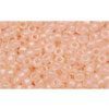 cc169f - Toho rocailles perlen 11/0 trans-rainbow frosted rosaline (10g)