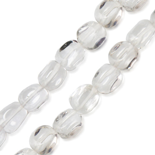 Kaufen Sie Perlen in Deutschland Kristallquarzperle nugget 8x10mm strang (1)