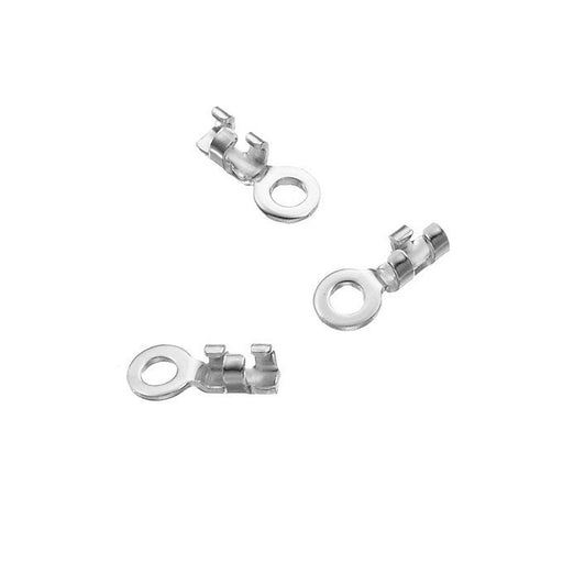 Kaufen Sie Perlen in Deutschland Crimpverschlüsse Endkappe Sterling Silber  für dünne Kette und Schnur 0.8-1mm (4)