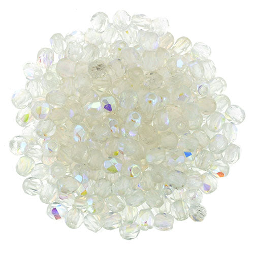 Glasschliffperlen  Crystal AB 2mm (30)