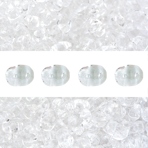 Kaufen Sie Perlen in Deutschland Super Duo Perlen 2.5x5mm crystal (10g)