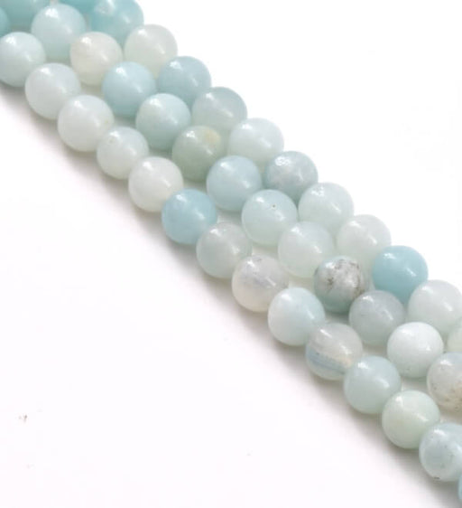 Kaufen Sie Perlen in Deutschland AMAZONITE runder perlenstrang 6mm -38cm -63 perlen (1)