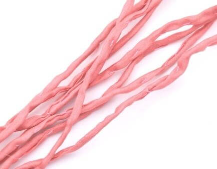 Kaufen Sie Perlen in Deutschland Handgefärbte echte Seidenschnur altes rosa 2mm(1m)