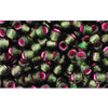 Kaufen Sie Perlen in Deutschland cc2204 - Toho rocailles perlen 8/0 silver lined frosted olivine/pink (10g)