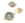 Perlen Einzelhandel Verbinder Perlmutt Paua gecrimpt vergoldet 12 mm (1)